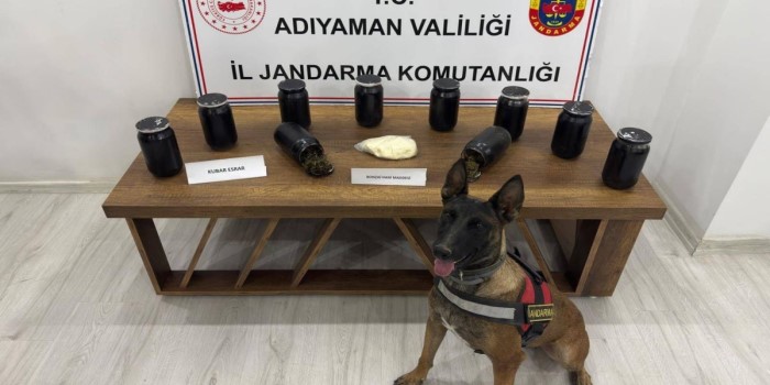 Kahta’da 6 kilo esrar ele geçirildi