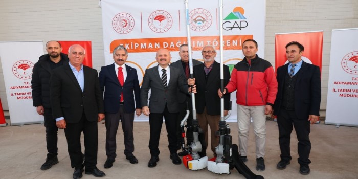 Çiftçilere 190 adet modern tarım ekipmanı dağıtıldı