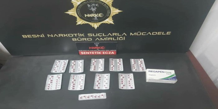 Besni'de uyuşturucu operasyonuna 5 gözaltı