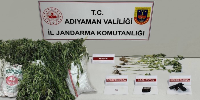 Adıyaman’da uyuşturucuya 5 gözaltı