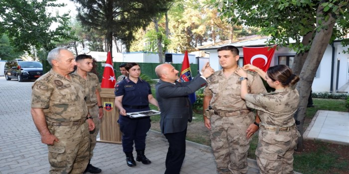 Adıyaman’da jandarma personeline rütbe terfi töreni düzenlendi