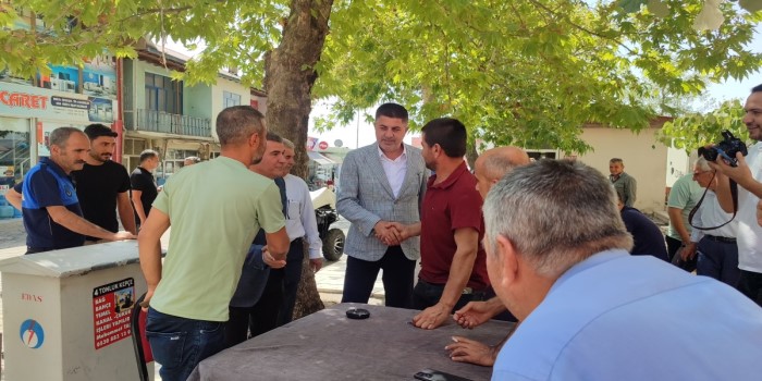 Milletvekili Şan, Tut ilçesinde esnaf ve vatandaşla buluştu