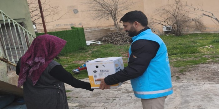 Kahta’da KYK öğrencilerinden gönüllere dokunan yardım