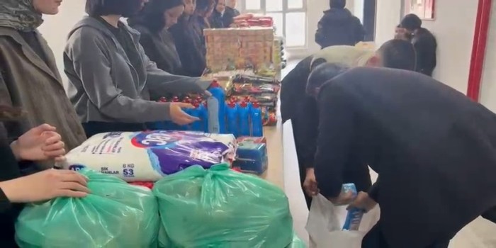 Kahta’da lise öğrencilerinden örnek dayanışma projesi