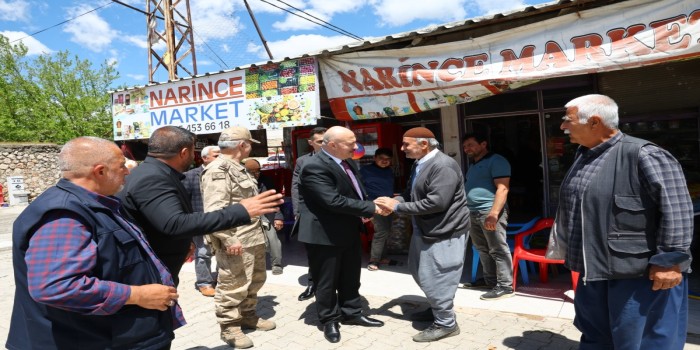 Vali Küçük, Kahta’da esnaf ve vatandaşlarla bir araya geldi