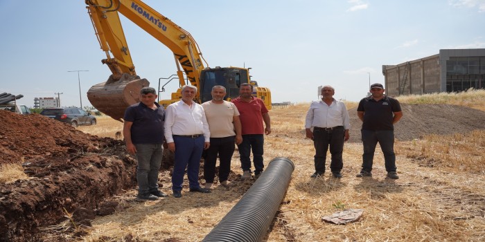 Kahta Oto Galericiler Sitesi'nde altyapı çalışmaları başladı